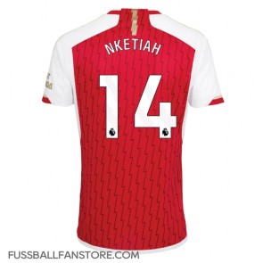 Arsenal Eddie Nketiah #14 Replik Heimtrikot 2023-24 Kurzarm